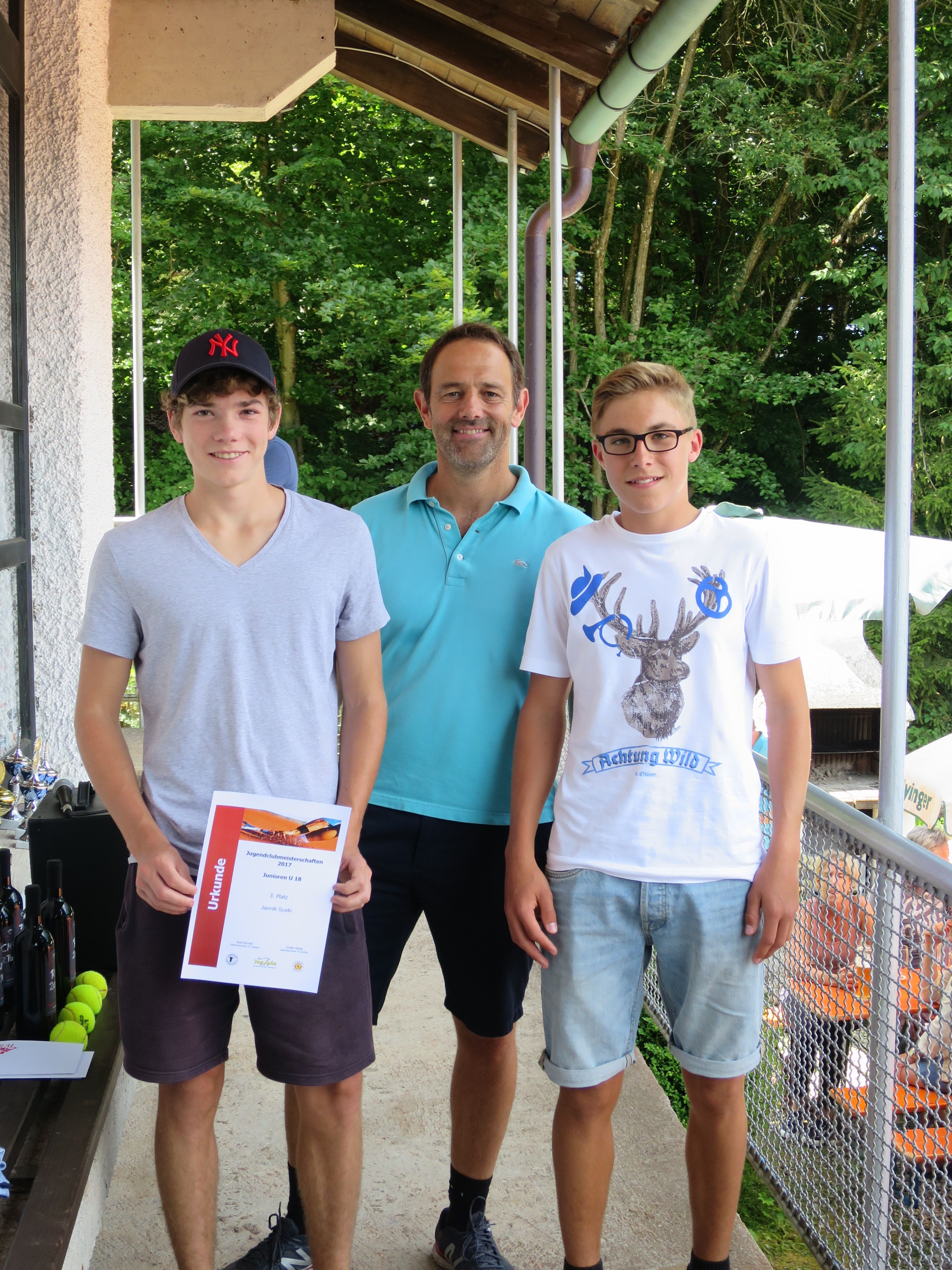 Sieger Junioren U18 Clubmeisterschaft TC Topspin Grafing Ebersberg 2017